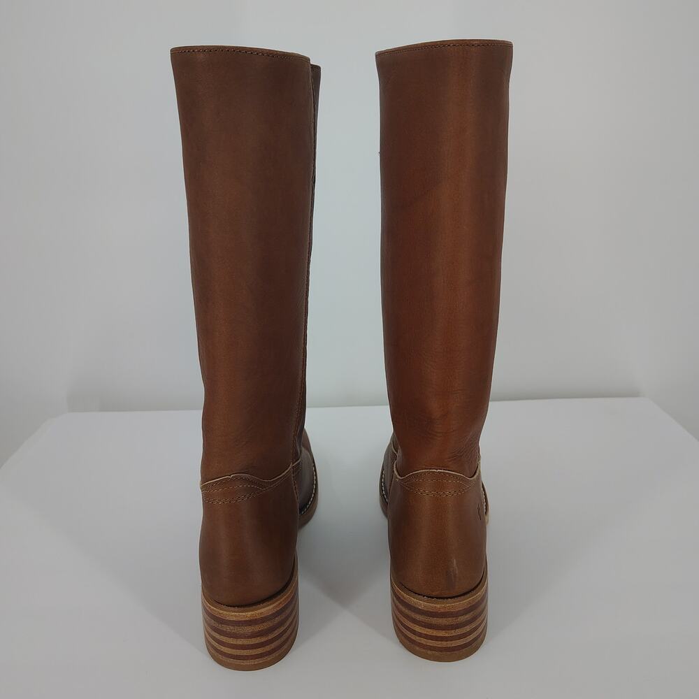 Frye Campus 14L Saddle Leather Tall Riding Boots Size 11 - Picture 3 of 14